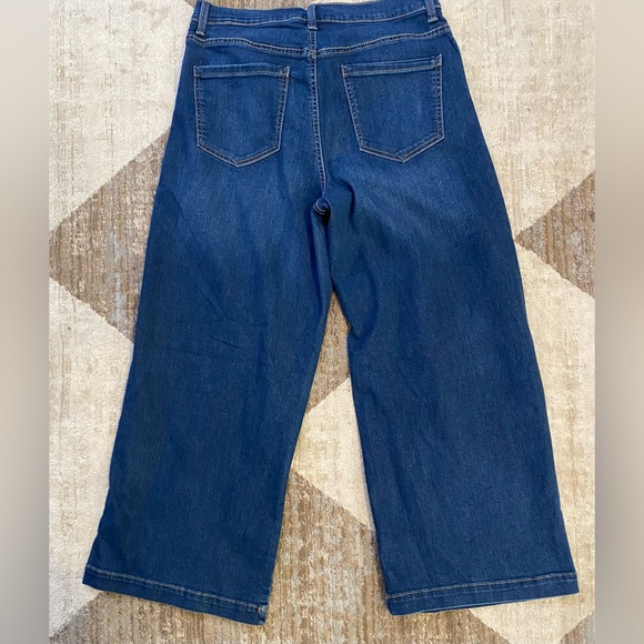 Gloria Vanderbilt Dark Blue Wide Leg Jeans size 10 - Picture 4 of 4